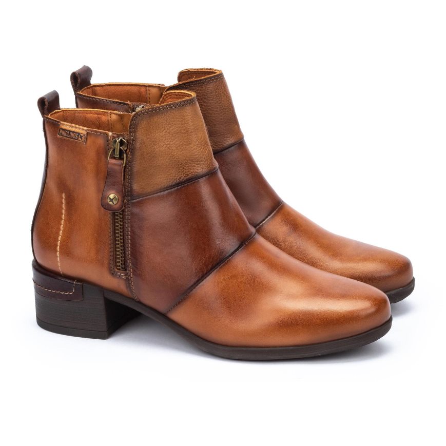 Women's Pikolinos MALAGA Ankle Boots Brown | NZ Y70235A